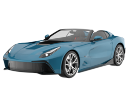 Sport car isolated on transparent background. 3d rendering - illustration png