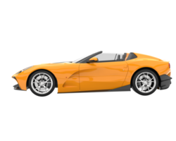 carro esporte isolado em fundo transparente. renderização 3D - ilustração png