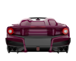 voiture de sport isolée sur fond transparent. rendu 3d - illustration png