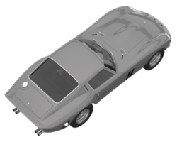 Sport car isolated on transparent background. 3d rendering - illustration png