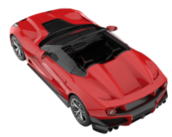 carro esporte isolado em fundo transparente. renderização 3D - ilustração png