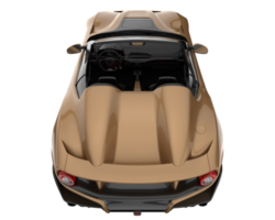 coche deportivo aislado sobre fondo transparente. Representación 3d - ilustración png