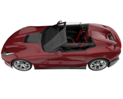 carro esporte isolado em fundo transparente. renderização 3D - ilustração png