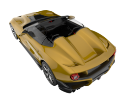 coche deportivo aislado sobre fondo transparente. Representación 3d - ilustración png