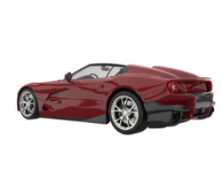 voiture de sport isolée sur fond transparent. rendu 3d - illustration png