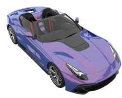 Sport car isolated on transparent background. 3d rendering - illustration png