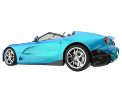 voiture de sport isolée sur fond transparent. rendu 3d - illustration png