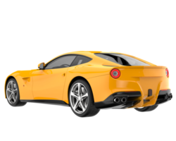 Sport car isolated on transparent background. 3d rendering - illustration png