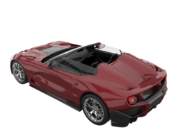 Sport car isolated on transparent background. 3d rendering - illustration png