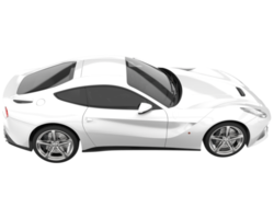 Sport car isolated on transparent background. 3d rendering - illustration png