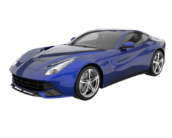 Sport car isolated on transparent background. 3d rendering - illustration png