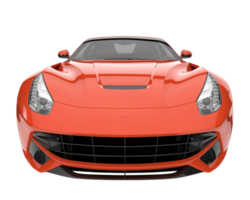 Sport car isolated on transparent background. 3d rendering - illustration png