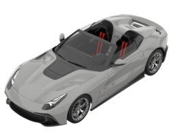 voiture de sport isolée sur fond transparent. rendu 3d - illustration png