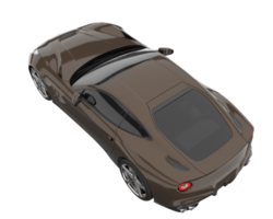 carro esporte isolado em fundo transparente. renderização 3D - ilustração png