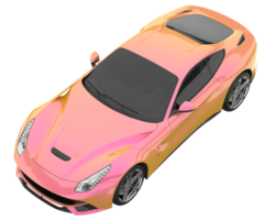 Sport car isolated on transparent background. 3d rendering - illustration png