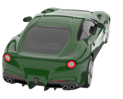 carro esporte isolado em fundo transparente. renderização 3D - ilustração png