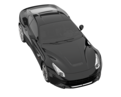 voiture de sport isolée sur fond transparent. rendu 3d - illustration png