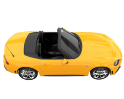 coche deportivo aislado sobre fondo transparente. Representación 3d - ilustración png