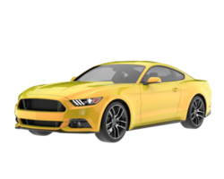 Sport car isolated on transparent background. 3d rendering - illustration png