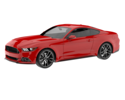 Sport car isolated on transparent background. 3d rendering - illustration png