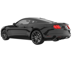 voiture de sport isolée sur fond transparent. rendu 3d - illustration png