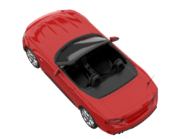 carro esporte isolado em fundo transparente. renderização 3D - ilustração png