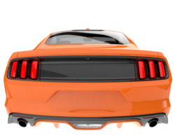 Sport car isolated on transparent background. 3d rendering - illustration png