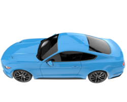 voiture de sport isolée sur fond transparent. rendu 3d - illustration png