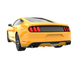 Sport car isolated on transparent background. 3d rendering - illustration png