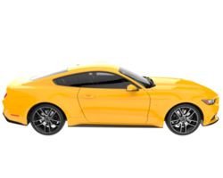 voiture de sport isolée sur fond transparent. rendu 3d - illustration png