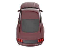 Sport car isolated on transparent background. 3d rendering - illustration png