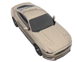 voiture de sport isolée sur fond transparent. rendu 3d - illustration png