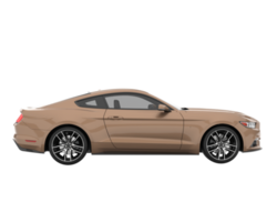 Sport car isolated on transparent background. 3d rendering - illustration png