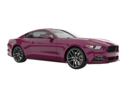 voiture de sport isolée sur fond transparent. rendu 3d - illustration png