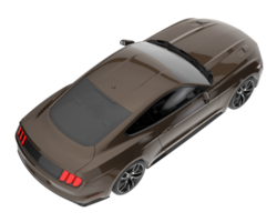 voiture de sport isolée sur fond transparent. rendu 3d - illustration png