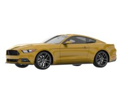 Sport car isolated on transparent background. 3d rendering - illustration png