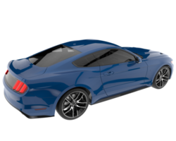 voiture de sport isolée sur fond transparent. rendu 3d - illustration png