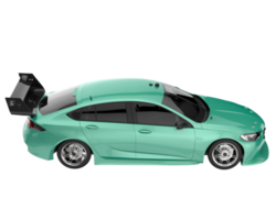 carro esporte isolado em fundo transparente. renderização 3D - ilustração png