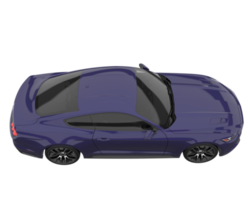 voiture de sport isolée sur fond transparent. rendu 3d - illustration png