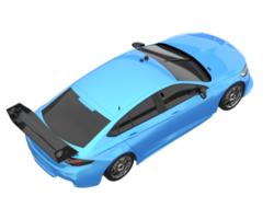 sport auto geïsoleerd Aan transparant achtergrond. 3d renderen - illustratie png