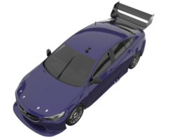 carro esporte isolado em fundo transparente. renderização 3D - ilustração png