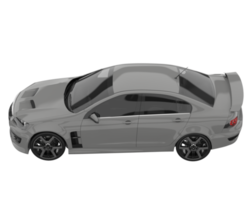 carro esporte isolado em fundo transparente. renderização 3D - ilustração png