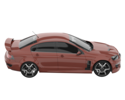 Sport car isolated on transparent background. 3d rendering - illustration png