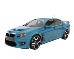 Sport car isolated on transparent background. 3d rendering - illustration png