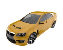 Sport car isolated on transparent background. 3d rendering - illustration png