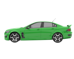 voiture de sport isolée sur fond transparent. rendu 3d - illustration png