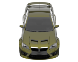 voiture de sport isolée sur fond transparent. rendu 3d - illustration png