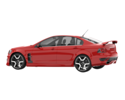 sport auto geïsoleerd Aan transparant achtergrond. 3d renderen - illustratie png