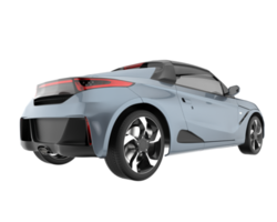 voiture de sport isolée sur fond transparent. rendu 3d - illustration png