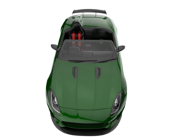 voiture de sport isolée sur fond transparent. rendu 3d - illustration png